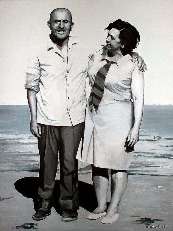 Abuelos. 2007. Técnica mixta sobre lienzo. Alfonso Kint