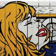 Calefaccion Lichtenstein. 2003. Pintura térmica sobre metal. Alfonso Kint