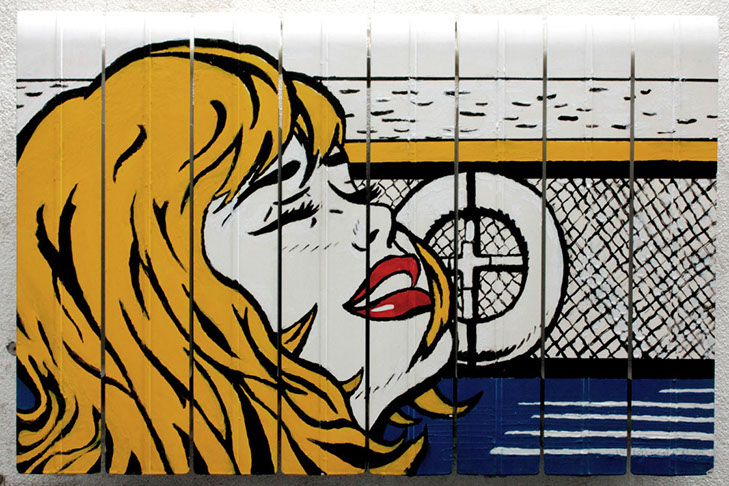Calefaccion Lichtenstein. 2003. Pintura térmica sobre metal. Alfonso Kint