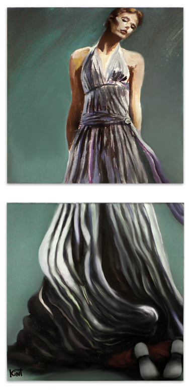 El intruso. 2007. Acrílico sobre dos lienzos. Alfonso Kint