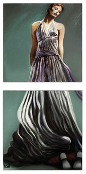 El intruso. 2007. Acrílico sobre dos lienzos. Alfonso Kint