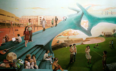 El Puente Roma- AmoR. 2011. Acrílico sobre lienzo. Alfonso Kint