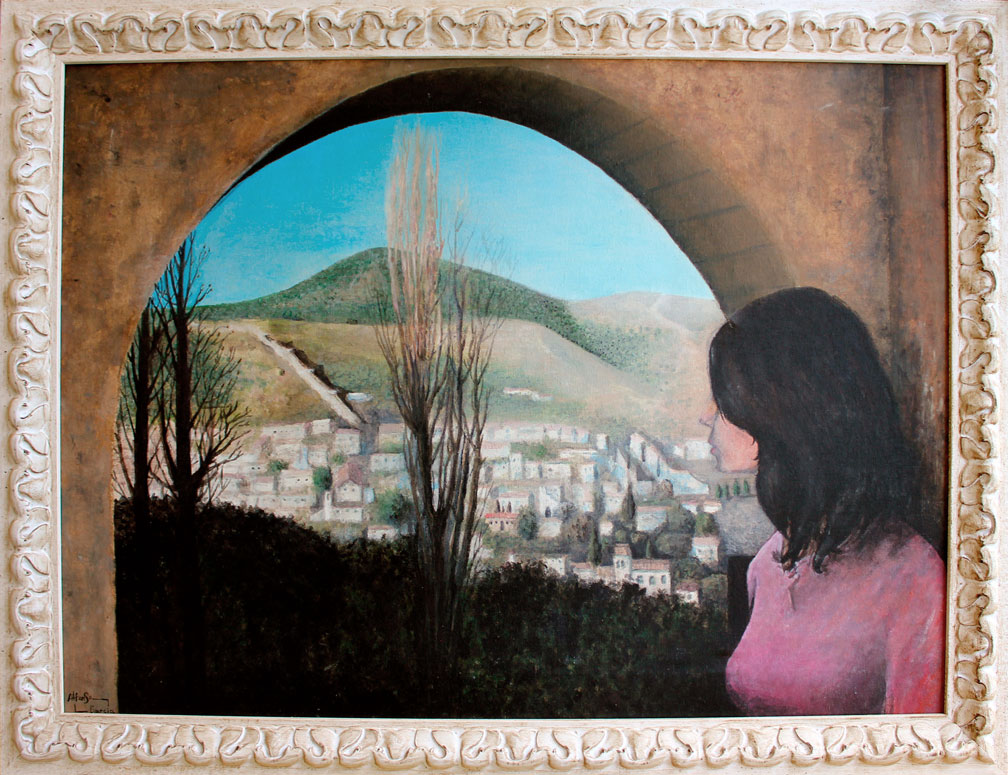 Hoz sobre Granada. 2000. Acrílico sobre lienzo. Alfonso Kint