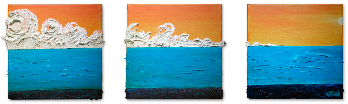 Infancia. 2007. Técnica mixta sobre tres lienzos. Alfonso Kint