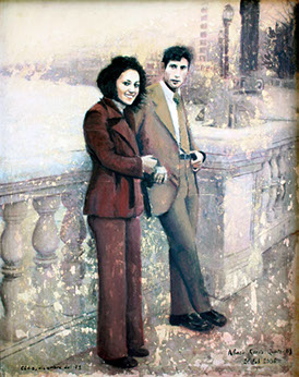 Padres. 2006. Técnica mixta sobre lienzo. Alfonso Kint